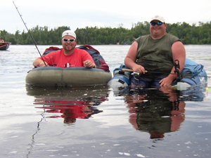 Tube fishing on the Kawishiwi River