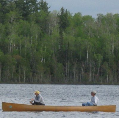 Later afternoon fishing on our chain lake, White Iron